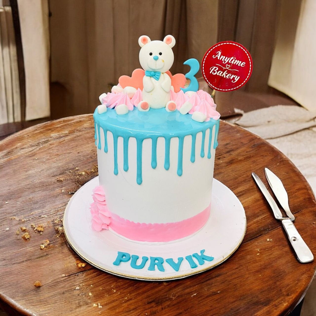 Cute Panda Face Cake