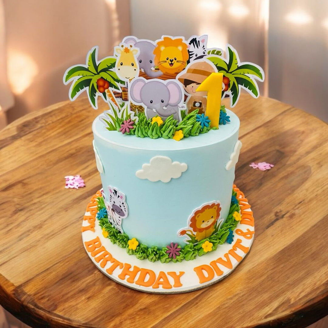 Jungle Joy Animal Cake