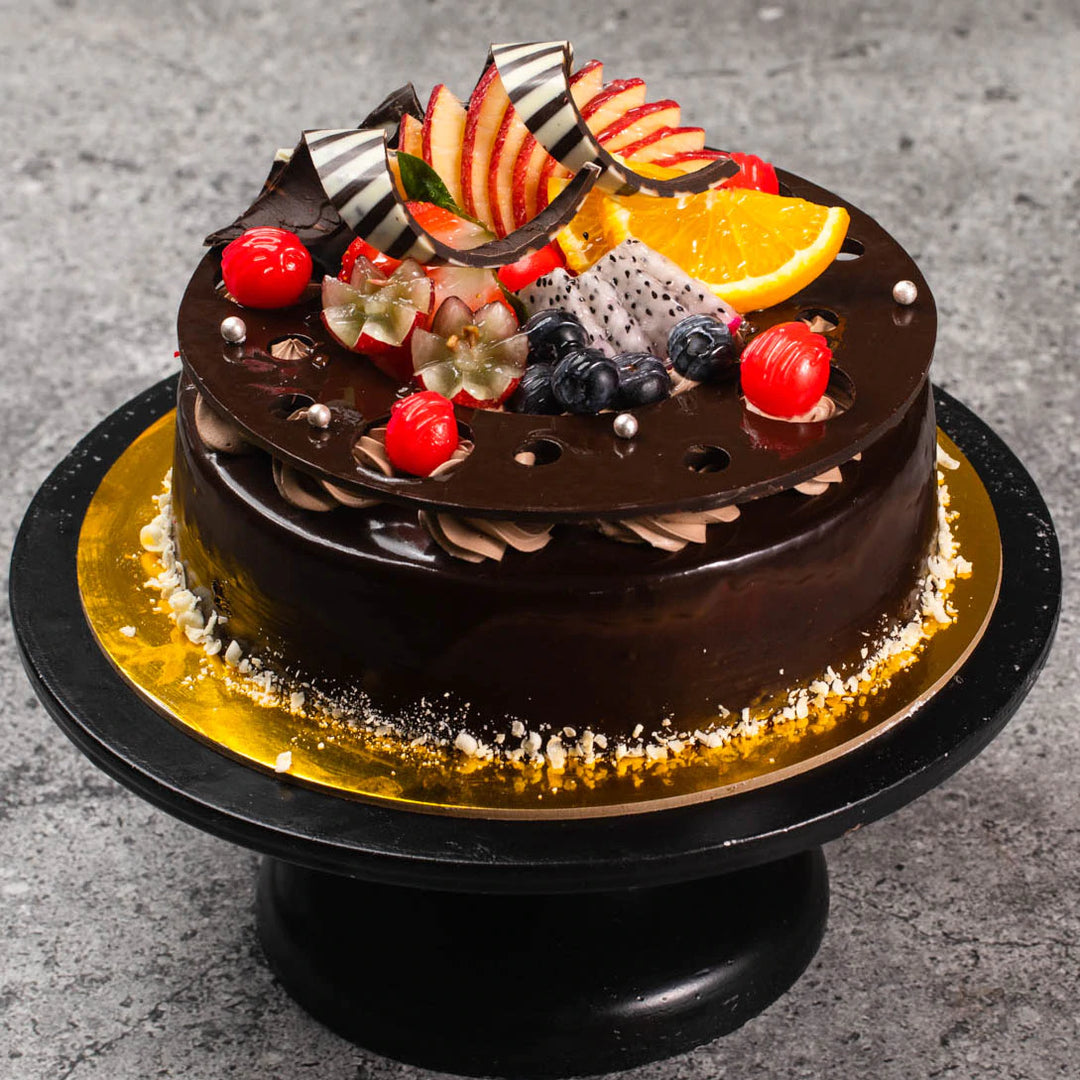 Exotic Chocolate and Fruit Cake