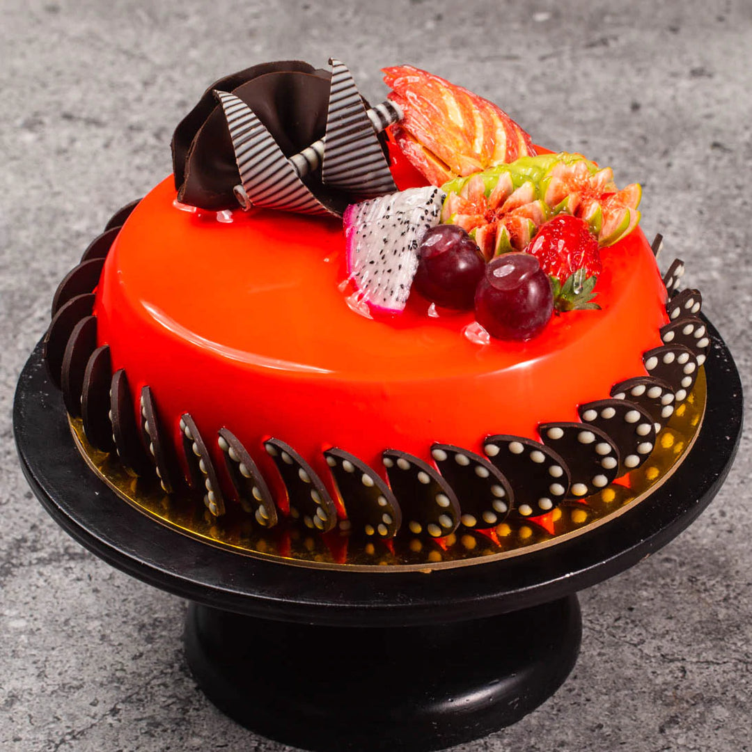 Strawberry Cake With Fresh Seasonal Fruits