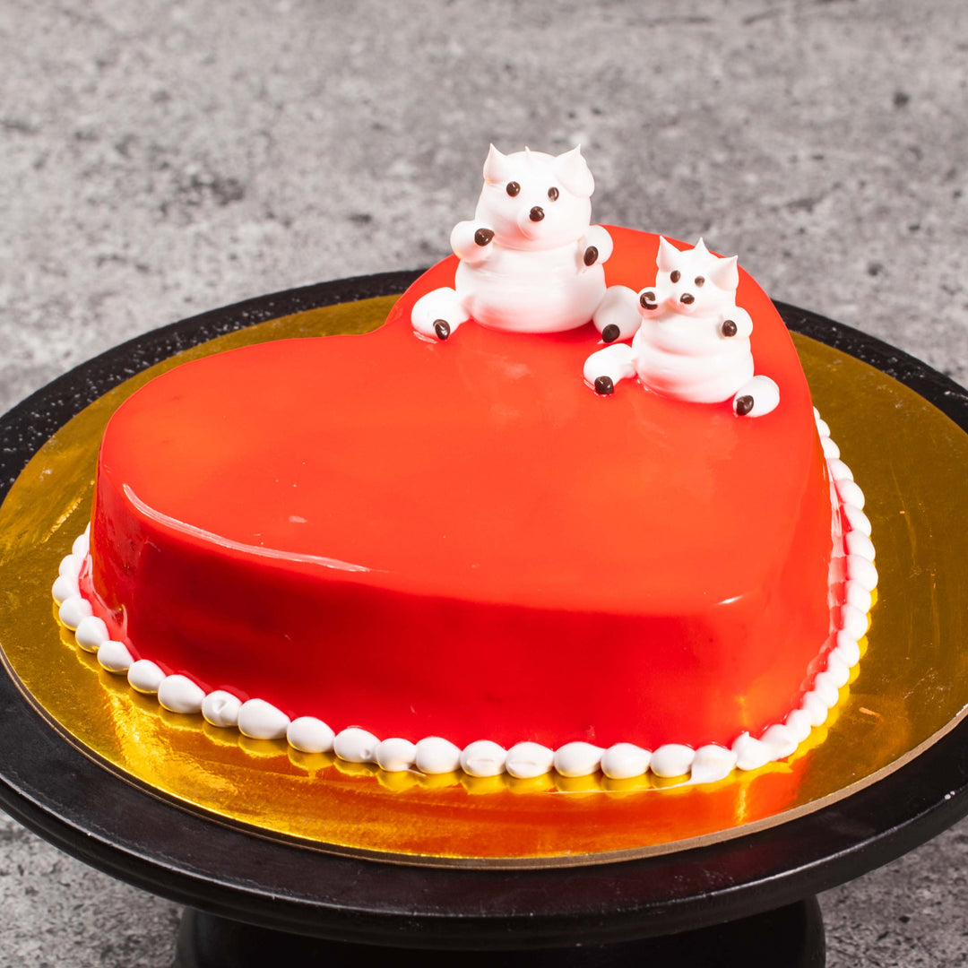 Heart Shape Cream Teddy