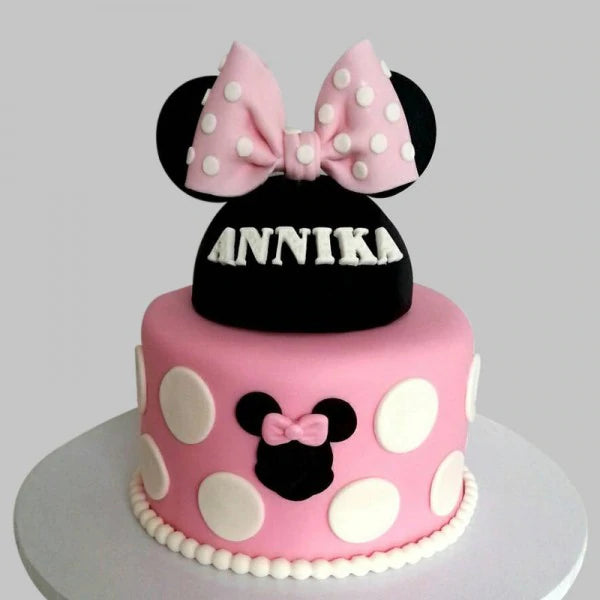 Micky Sculpted Minnie Mouse Cake