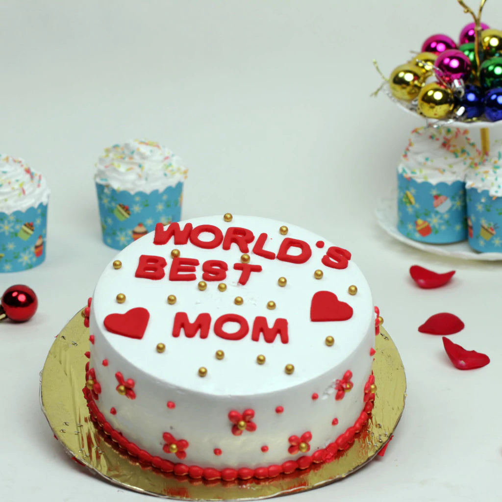 World Best Mom Cake
