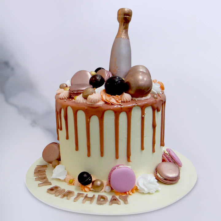 Miniature Champagne Bottle Cake