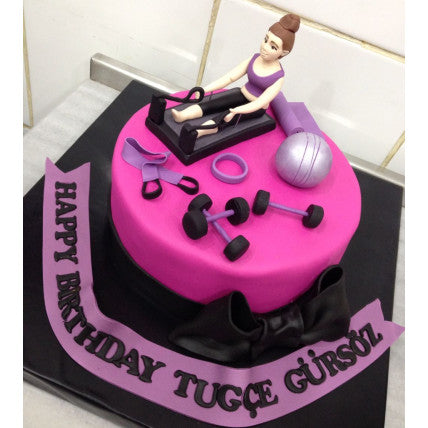 Gym Freak Girl Cake
