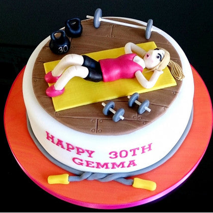 Fitness Lover Girl cake
