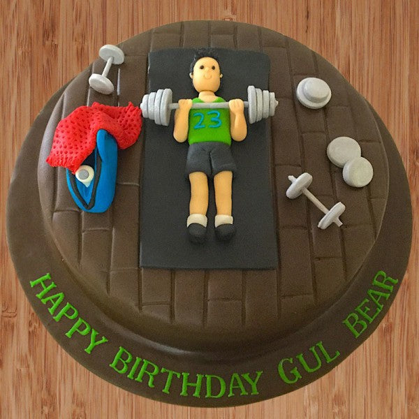 Fitness Inspired Gym Cake