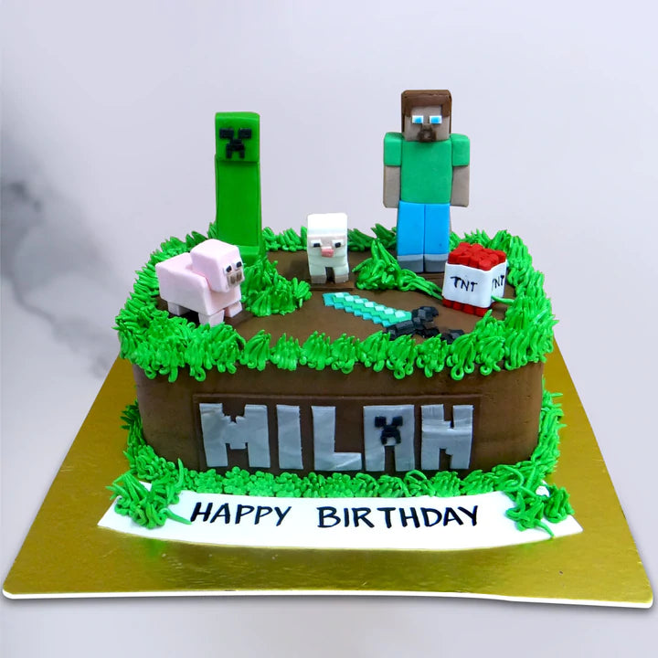 Minecraft Cake Design