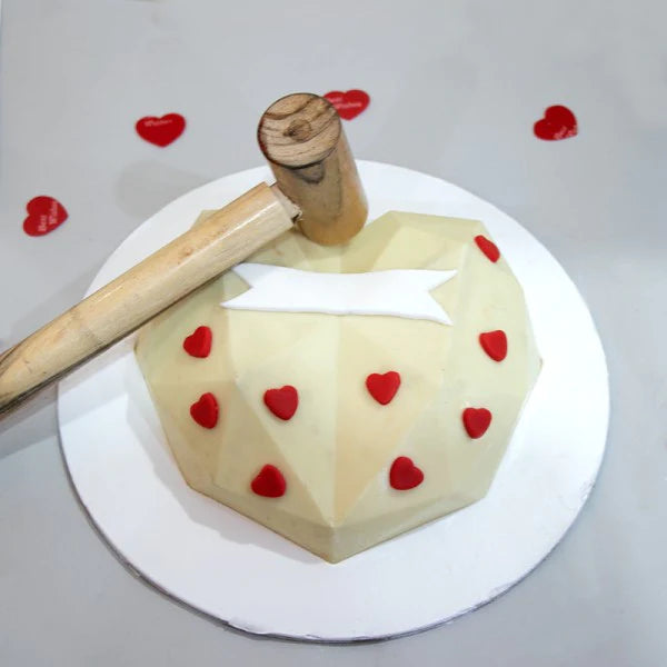 Love Heart Pinata Cake