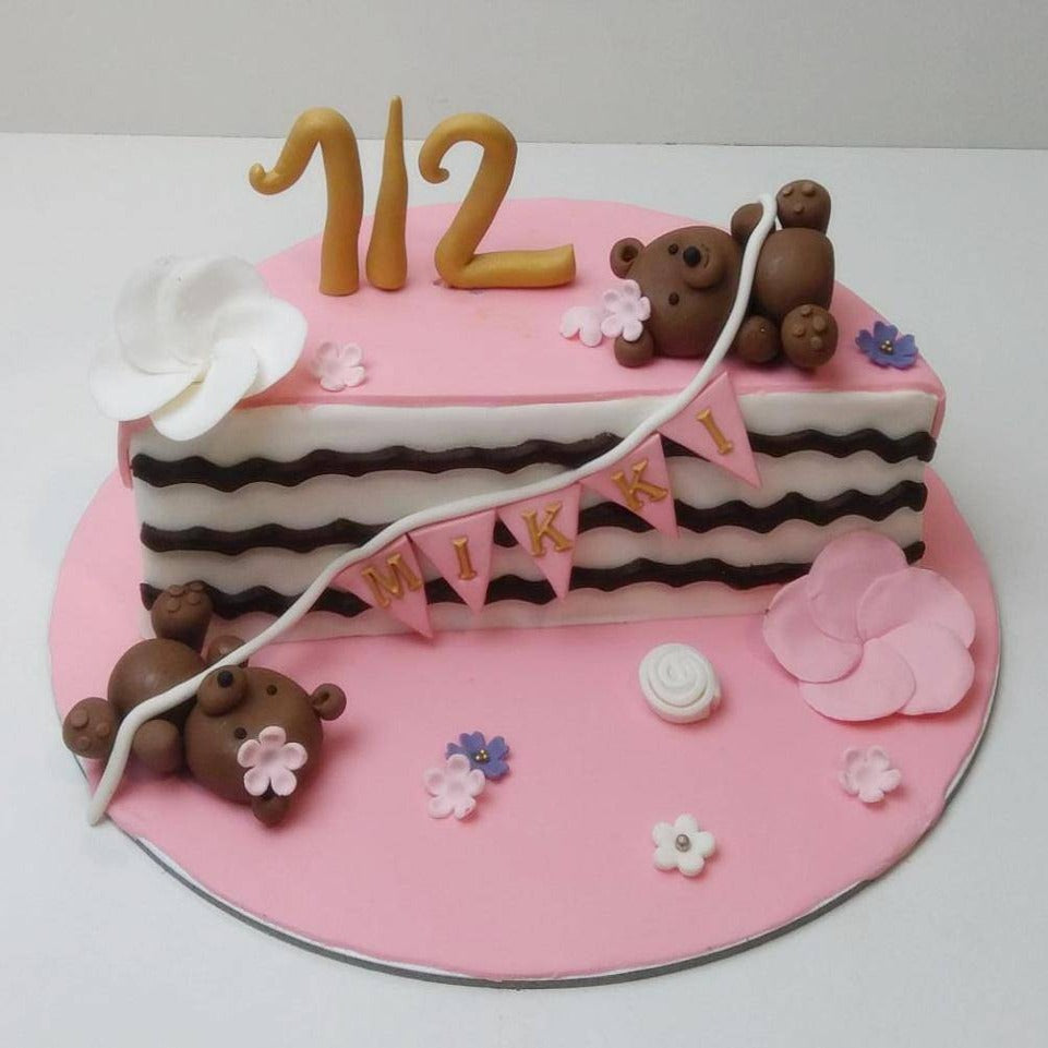 6 Month Birthday Cake