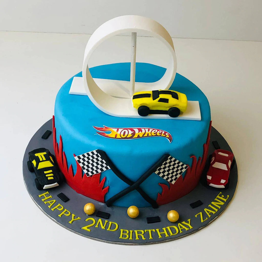 Hot Wheels Racing Cake