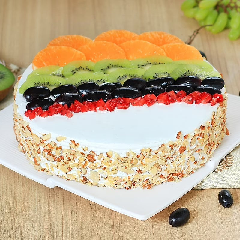 Crushed Almonds Fruit Cake