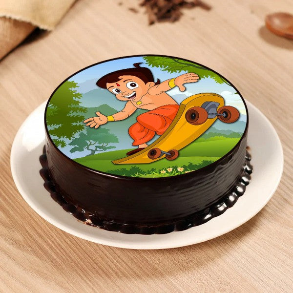Chota Bheem Lovely Photo Cake