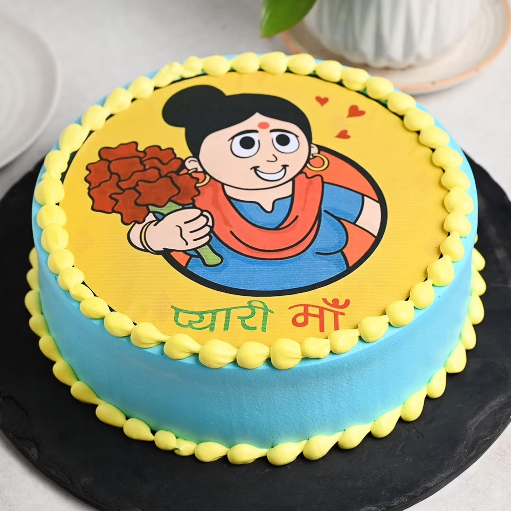 Pyari Maa Poster Cake