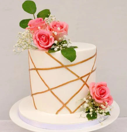Pink Rose Special Cake