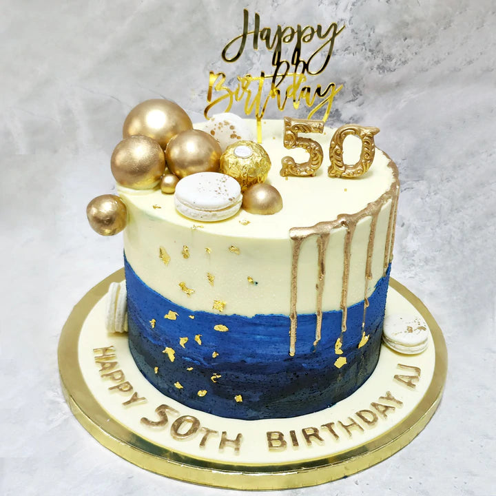 Blue Ombre Party Cake
