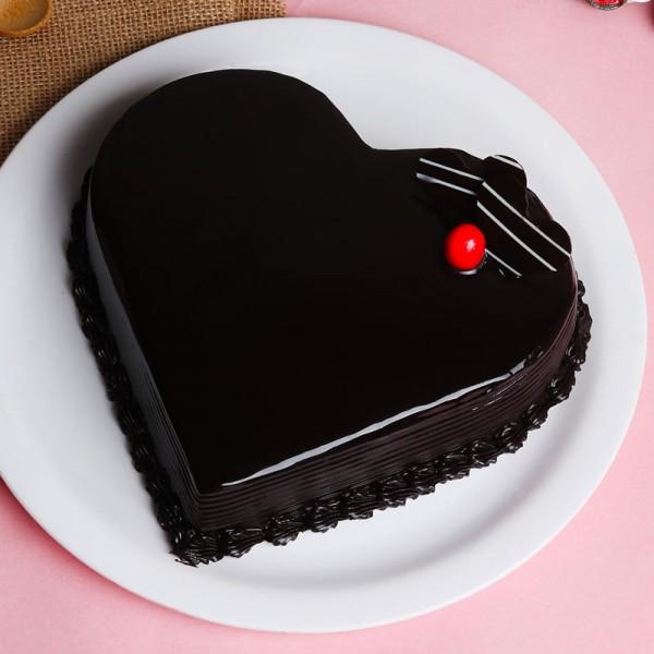 Warm Heart Cherry Chocolate Cake
