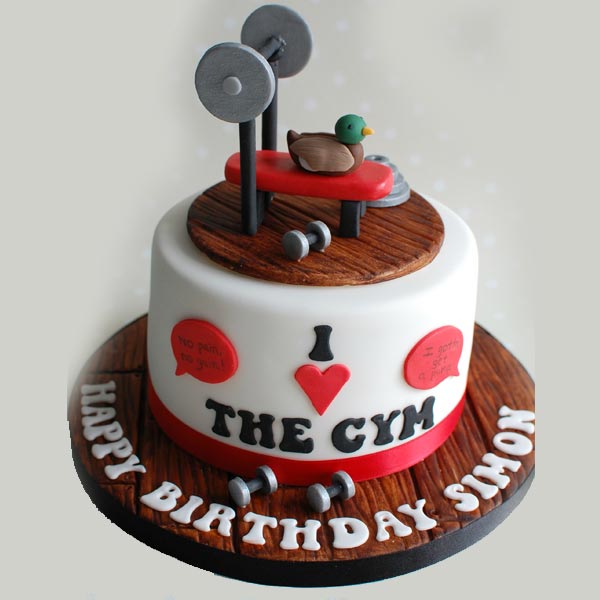 Weightlifting and Gym Cake