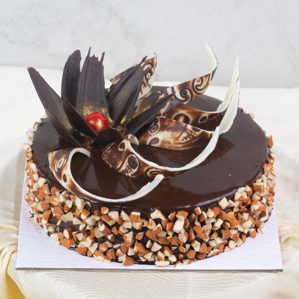 Rich Almond Chocolate Cake