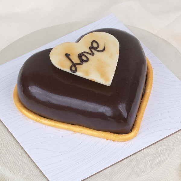 Heart Chocolate Truffle Cake