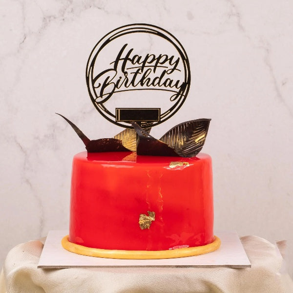 Real Gold leaf Strawberry Cake