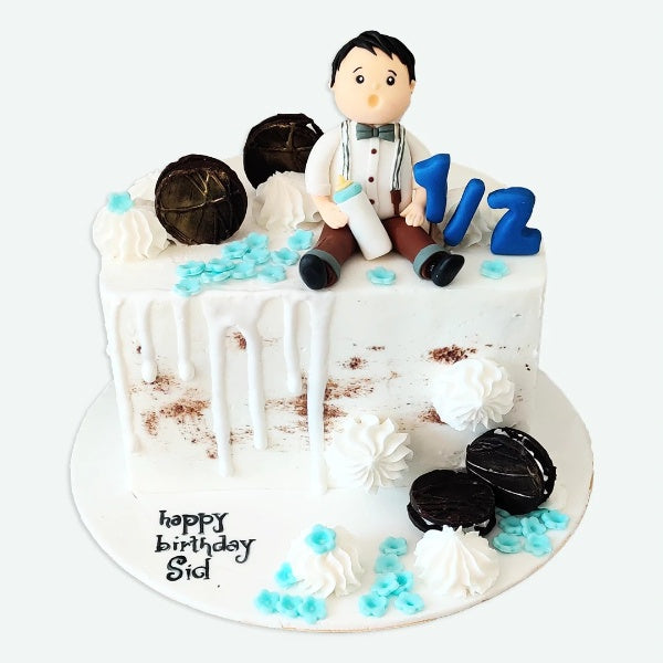 Cute Baby Boy Half Birthday