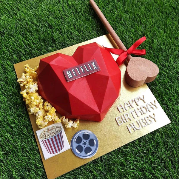 Redflix Pinata Cake