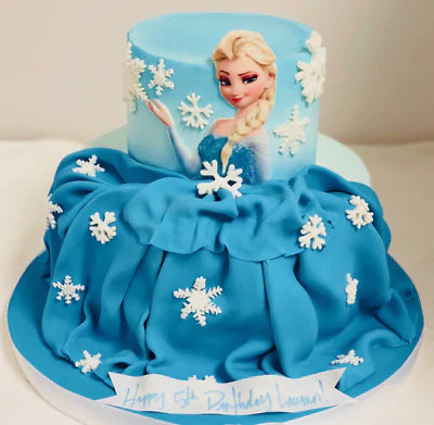 Princess Frozen Theme Cake