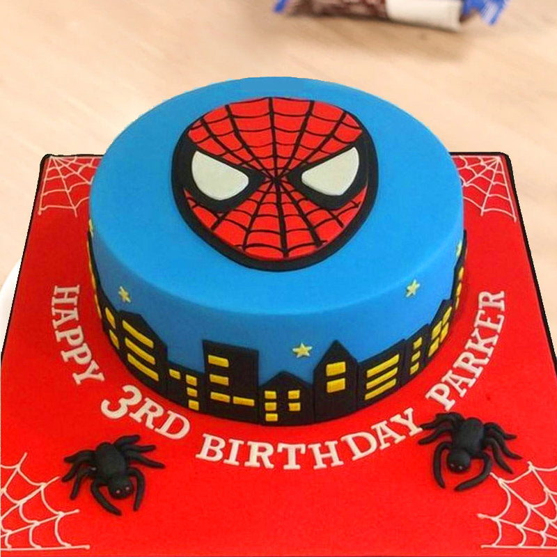 Fully Fondant Spiderman Cake