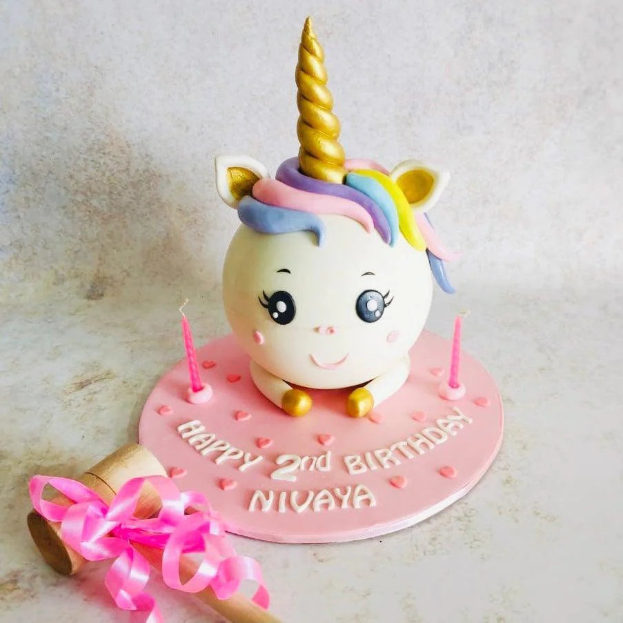 Round Unicorn Pinata