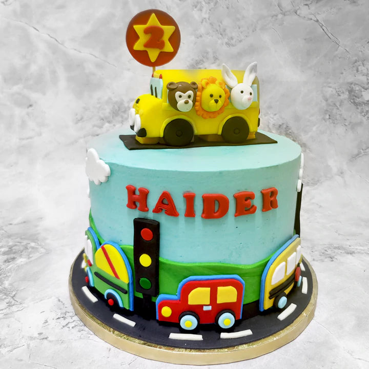 Wheels On The Bus Cake