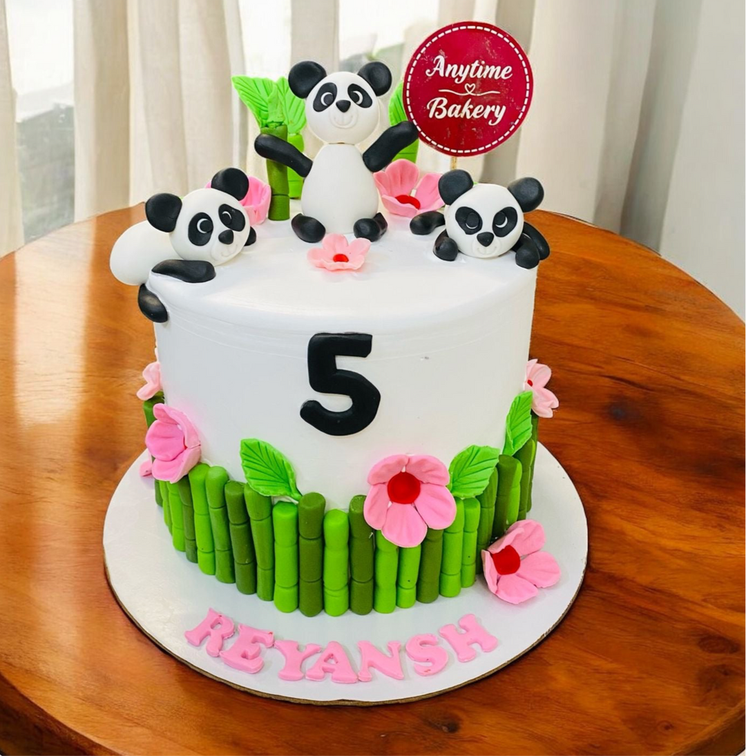 Panda Theme Cake