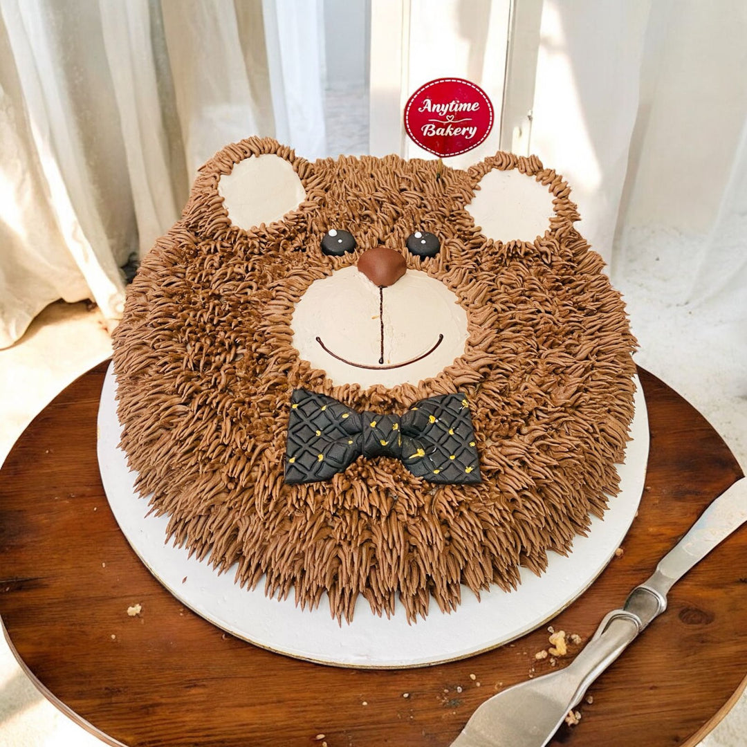 Gentle Bear Face Cake