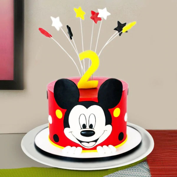 Mickey Mouse Semi Fondant Cake