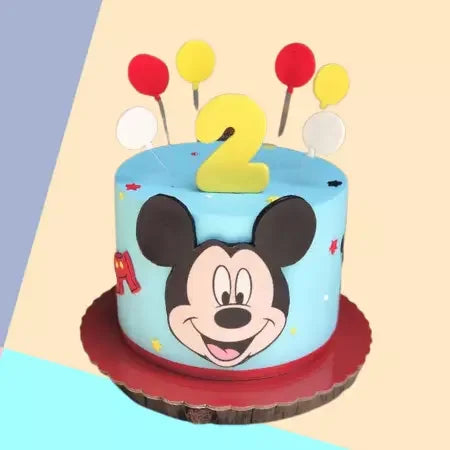 Mickey 2nd Birthday Cake