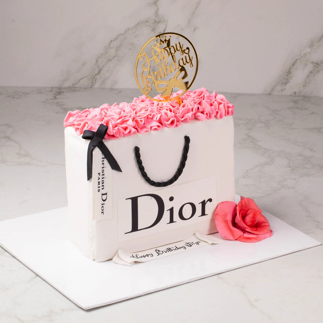 Dior Fashion Theme Cake