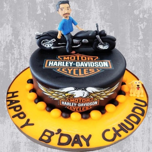 Bike Rider Theme Cake